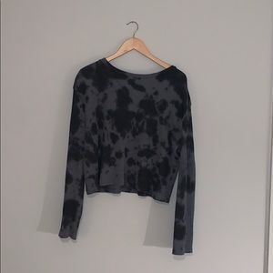 Cropped Tie Dye Thermal